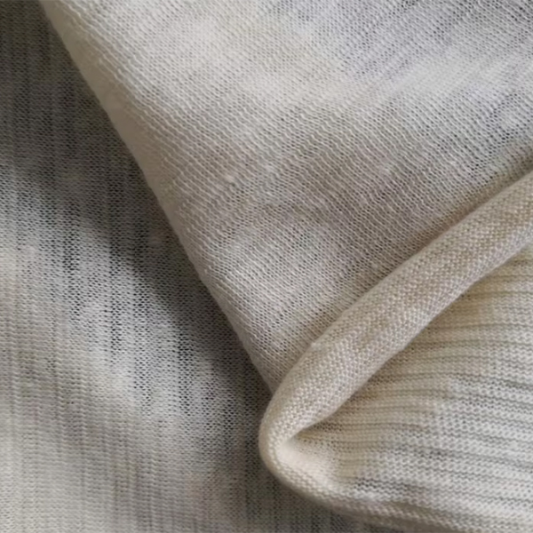 55%Leinen 45%Baumwollmischungen P/D 135 GSM -Strickstoff für Kleidung zum Herstellen von Kleidung
